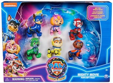 Paw Patrol: The Mighty Movie Toy Figures Gift Pack with 6 Collectible Action Figures, Kids’ Toys for Boys and Girls Aged 3 and up