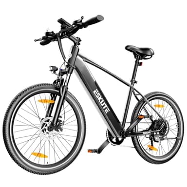 ESKUTE Netuno Plus 2024 Electric Bike, 27.5 Inch Electric Mountain Bike, 250W Brushless Motor, 36V 14.5Ah Removable Battery, Up To 60 Miles, Torque Sensor, Electric Bicycle For Adults Men Women