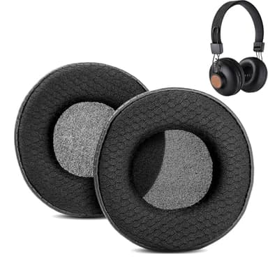 ACCOUTA Earpads Cushion Compatible with House of Marley Positive Vibration 2 Wireless On Ear Headphone Ear pads replacement with Durable Fabric/Breathable Protein Leather and Memory Foam
