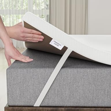 FRIDEKO Small Double Mattress Topper, Memory Foam Mattress Topper with Bamboo Fibre Cover Washable & Removable, Small Double Bed Topper for Back Pain (120x190x7cm)