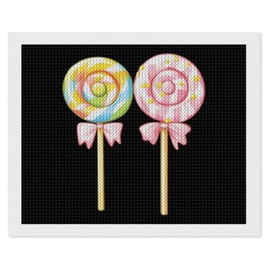 Sweets Candies Lollipops Diamond Painting Kits for Adults Full Dril Diamond Art Wall Decor