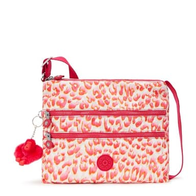 Kipling ALVAR Medium crossbody, Latin Cheetah (Red)