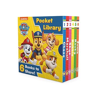 Paw Patrol Pocket Library: Six illustrated story mini board books for children aged 1, 2, 3, 4 based on the Nickelodeon TV Series