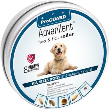 Advanllent Dog Natural Essential Oil Collar, Dog Collar for Puppies, Waterproof Adjustable, 1 Pack, One Size Fits All, 27 inch