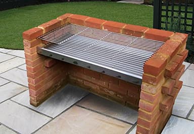 SunshineBBQs Extra Large Stainless Steel DIY Brick BBQ Kit 112cm x 40cm - SS103DXL-R