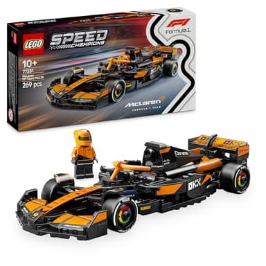 LEGO Speed Champions McLaren F1 Team MCL38 Race Car Toy - Model Kit w/a Collectible Formula 1 Driver Minifigure - Gift for 10+ Year Old Boys, Girls and Adult Motorsport Fans - 77251