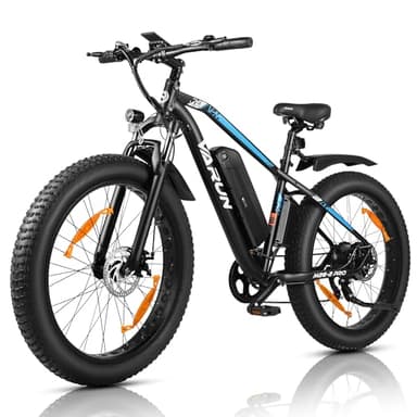 VARUN Electric Bikes for Adults, 26''*4.0 Fat Tire Electric Mountain Bike with 48V/13Ah Lithium Battery, LCD Display with 5-PAS, E-fatbike with 4 Riding Mode, Mileage 100KM