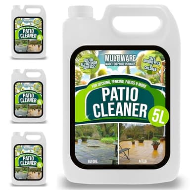 MultiWare Patio Cleaner | Spray And Walk Away Patio Cleaner | Decking Cleaner | Algae Remover and Moss Killer | Easy To Use | Safe With Pets | 5L Concentrate Makes 25L (4)