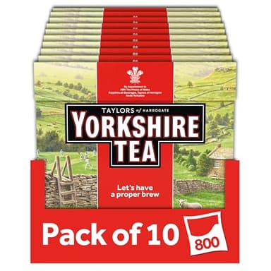 Yorkshire Tea, 10 Boxes of 80 Tea Bags (Total 800 Bags)