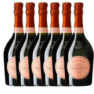 Laurent Perrier Cuvee Rose Brut NV Champagne | 12% ABV | 75cl | France (Pack of 6 Bottles (75cl))