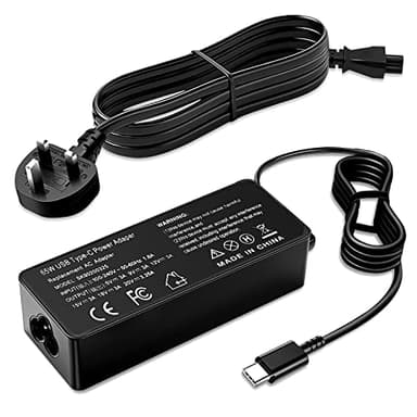 65W USB C Charger Compatible With LG Gram Laptop 14 15 16 17 Series 14Z90P 14Z90Q