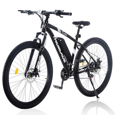 LSBIKE 27.5In Electric Bikes for Adults E-bikes for Men with 21 Speeds, Electric Bicycle w/ 36 10.4AH Li-Ion Battery, 250W Electric Mountain Bike w/ 3 Riding Modes Dual Disk Brake (New Black)