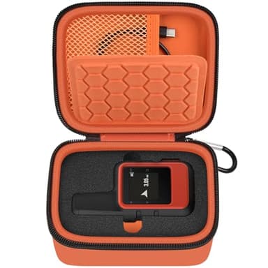Satellite Communicator Case Compatible with Garmin InReach Mini 2/010-01879-00 InReach Mini for Camping & Hiking (Orange+Black Zipper)