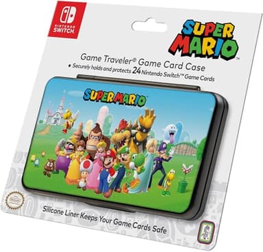 RDS Nintendo Switch Game Card Case - Super Mario - Holds 24 Game Cards and 4 microSD Cards