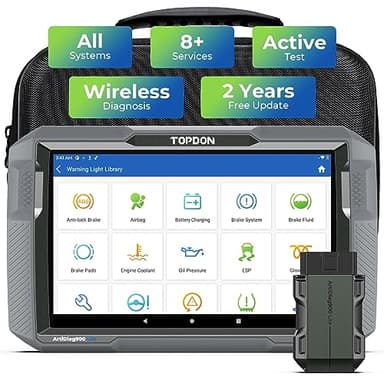 TOPDON Car Diagnostic Tool ArtiDiag900 Lite for All System, Wireless Bluetooth OBD2 scanner with 8+ Reset Services, Active Test, TSB Report, AutoVIN, 2 Years Free Update, grey