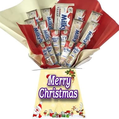 Christmas Chocolate Gift Hamper Bouquet Box (Compatible with MILKYBAR)