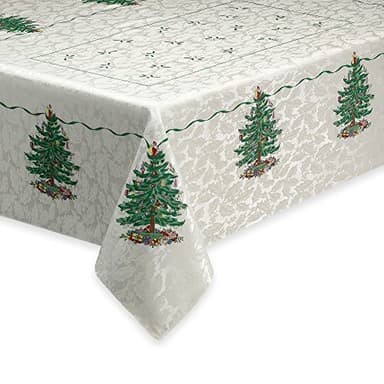 Spode Avanti Linens Christmas Tree Collection Ivory Table Linens, Cotton, 52X70