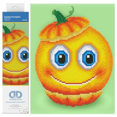 DIAMOND DOTZ Painting, DD3, Beginner Kit, Sweet Pumpkin, 23 x 26cm