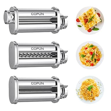 Pasta Roller Attachment for Bosch Kitchen Mixer MUM2&5, Pasta Sheet Roller, Spaghetti & Fettuccine Cutter Maker Accessories, COFUN Pasta Maker Attachment