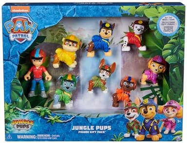 Paw Patrol: Jungle Pups Action Figures Gift Pack, with 8 Collectible Toy Figures, Kids’ Toys for Boys and Girls Aged 3 and Up