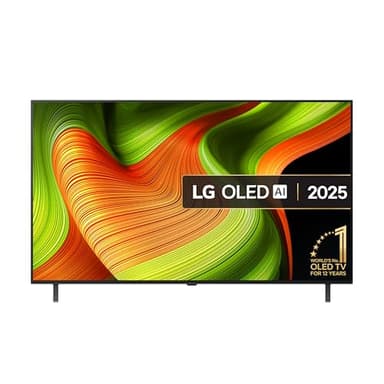 LG OLED55B56LA 55-Inch OLED AI 4K UHD Smart TV, (α8 AI Processor, Dolby Atmos, Freeview Play and Amazon Alexa, 120Hz) [Model 2025]