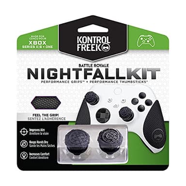 KontrolFreek FPS Freek Battle Royale Nightfall Performance Kit for Xbox One and Xbox Series X Controller | Includes Performance Thumbsticks and Performance Grips | Black