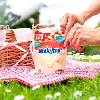 Milkybar White Chocolate Giant Buttons 85g Delicious Special For Easter Tasty And Twisty Treat Gift Hamper, Christmas,Birthday,Easter Gift Sold By Kidzbuzz (6)