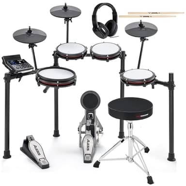Alesis Nitro Max Mesh Electronic Drum Set Essentials Bundle