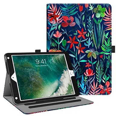 FINTIE Case Compatible with iPad 6th/5th Generation, iPad Air 2/Air 1, 9.7-inch Corner Protection Folio Cover with Pocket, Auto Wake/Sleep, Jungle Night