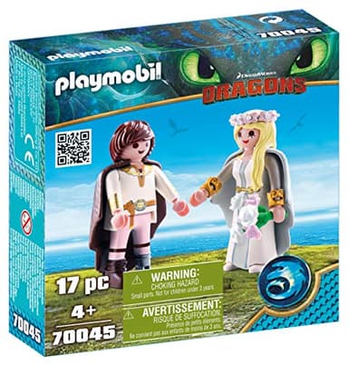Playmobil 70045 DreamWorks Dragons Astrid and Hiccup, Fun Imaginative Role-Play, PlaySets Suitable for Children Ages 4+