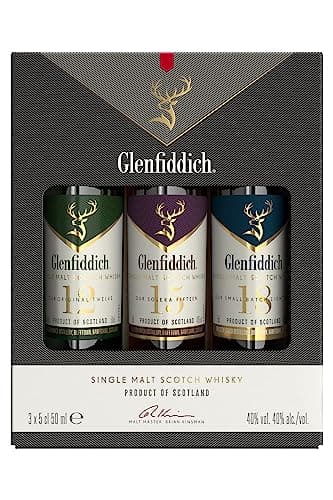 Glenfiddich Single Malt Scotch Whisky Taster Gift Pack, 3 x 5 cl