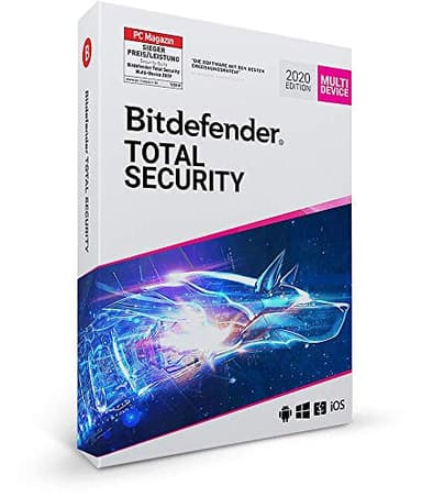 Bitdefender Total Security 2024 | 10 Devices 1 Year Subscription | with Premium VPN (unlimited) | Windows/Mac/iOS/Android | UK Activation Code by Email