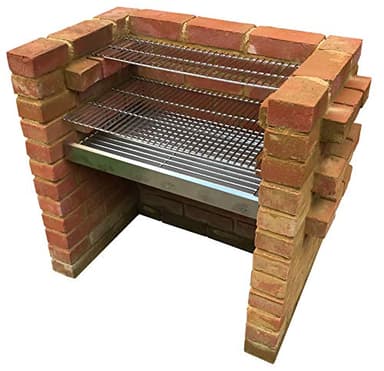 Stainless Steel DIY Brick BBQ Kit 67cm x 40cm with Heavy Duty 6mm Grills