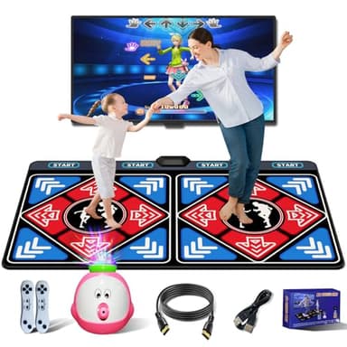 YRPRSODF Flannel Dance Mat for Kids and Adults, Electronic Dance Pad for TV, Camera Dancing mat for Exercise&Game,Plug& Play game for kids,Gifts for Girls & Boys Ages 3+