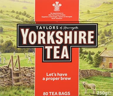 Yorkshire Tea 80 Tea Bags (Pack of 5, total of 400)