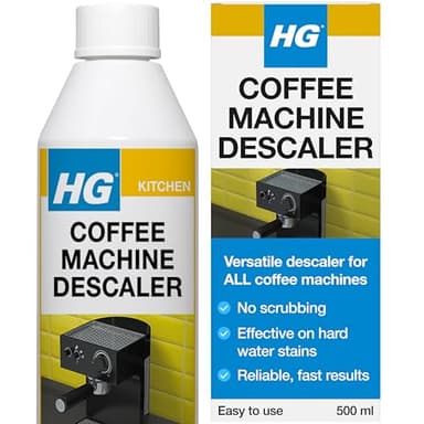 HG Coffee Machine Descaler, Tough Scale Remover for Espresso & Pod Machines – 500ml
