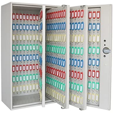 High-Capacity 500 Position Key Cabinet - Wall Mount Lock Box with Secure Key Lock for Home, Office, Business nization & Key Storage - Sleek Silver Design
