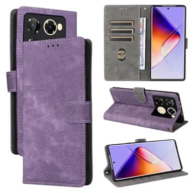 BELLA BEAR Infinix Note 40 Pro 5G/40 Pro Plus 5G Case, [RFID Blocking] [Card Holder][Kickstand Function], Case for Infinix Note 40 Pro 5G/40 Pro Plus 5G-Purple