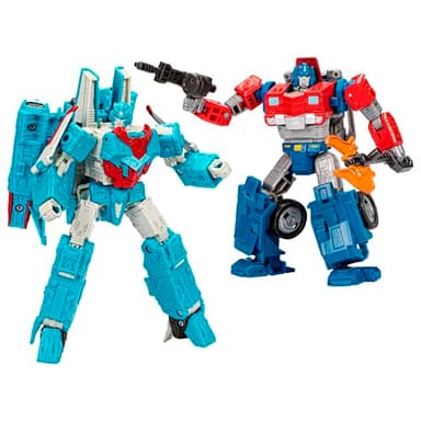 Transformers Legacy Evolution Humble Origins 2-Pack 7” Senator Shockwave & 5.5” Data Clerk Orion Pax Action Figures