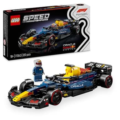 LEGO Speed Champions Oracle Red Bull Racing RB20 F1 Race Car Model with a Collectible Formula 1 Driver Minifigure - Display Set for Adult Motorsport & Racing Fans 77243