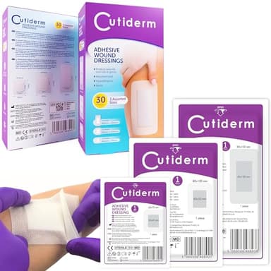 Cutiderm Assorted Adhesive Sterile Wound Dressings Pack of 30