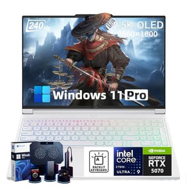 Lenovo Legion Pro 7i Gaming Laptop, Intel Core Ultra 9 275HX, 16" 240Hz 2.5K OLED Display, NVIDIA GeForce RTX 5070, 64 GB DDR5, 4 TB SSD, Wi-Fi 7, RGB Keyboard, Windows 11 Pro, Accessory Kit