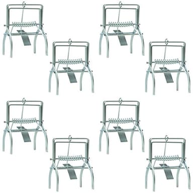 Woodside 8 Pack of Heavy Duty Mole Claw Scissor Traps Fast Humane Kill