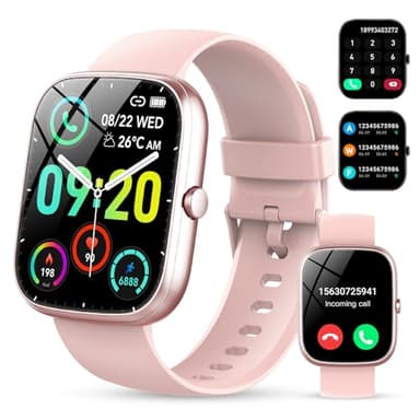 Smart Watch for Men Women Answer/Make Calls, 1.91" Touch Screen Smartwatch, Fitness Watch with Step Counter, Heart Rate Sleep Monitor, 100+Sports Modes, IP68 Waterproof Smart Watches for Android iOS