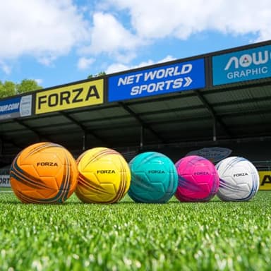 FORZA Footballs - Match, Training, Astro, Garden And Futsal Balls - Expertly Manufactured Footballs [Net World Sports] (FORZA Training Ball [2018], Size 3 (Kids))