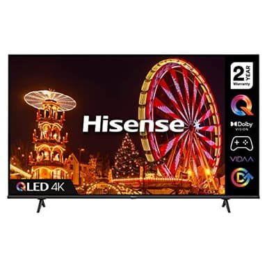 Hisense 55E77HQTUK QLED Gaming Series 55-inch 4K UHD Dolby Vision HDR Smart TV With YouTube, Netflix, Disney + Freeview Play And Alexa Built-in, Bluetooth And WiFi, TUV Certificated (2022 NEW)