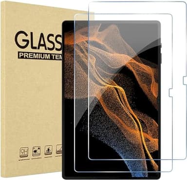 TechDealsUK [2 PACK] Tempered Glass Screen Protector for Samsung Galaxy Tab S10 Ultra, Tab S9 Ultra, Tab S8 Ultra – 14.6-Inch – Anti-Scratch, HD Clarity, Easy Installation