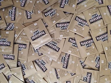 50x Yorkshire Gold Tea Individually Wrapped Tagged Enveloped One Cup Tea Bags
