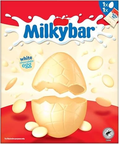 Milkybar White Chocolate Easter Egg 180g - For Easter Best gift for Friends & Family