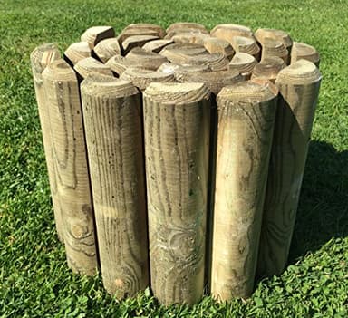 RUDDINGS WOOD 300mm x 2.4m Log Roll Border Edging
